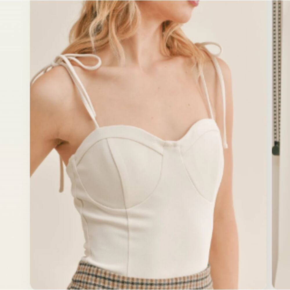 Sage the Label Ivory Corset Bodysuit XS‎